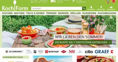 Kochform.de - Screenshot: Tutti i sensi