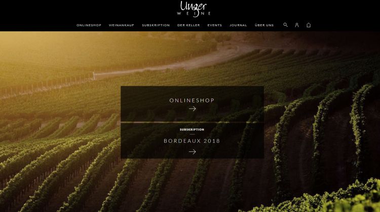 Ungerwein - Shop und Keller - Screenshot: Tutti i sensi