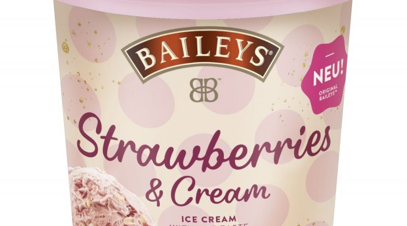 Typischer Baileys-Likörgeschmack im Strawberries & Cream-Eis
