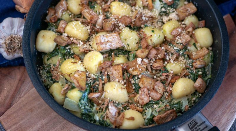 Who's Jack - Jackfrucht-Spinat-Pfanne mit Gnocchi