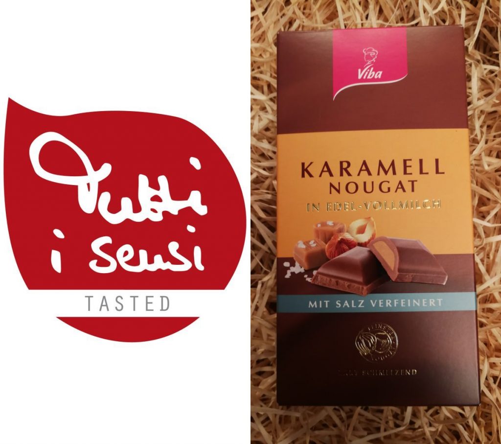 Nougat-Aromatik mit knackigem Salz-Anteil - Viba Karamell Nougat Schokolade - Foto: Tutti i sensi