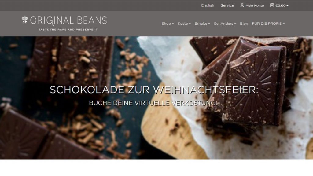 Original Beans Schokoladenverkostung Online -ScreeshotTuttiisensi
