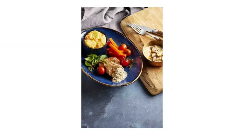 Genuss mit Tradition: Schweinemedaillons mit Egerlingen und Kartoffelgratin