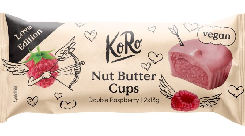 Limitierte Valentinstags-Edition: KoRos Nut Butter Cups Double Raspberry