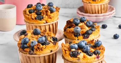 Sauerteig aus dem Airfryer: Kreative Backideen für jeden Tag – Blaubeer-Muffins mit Schokostückchen